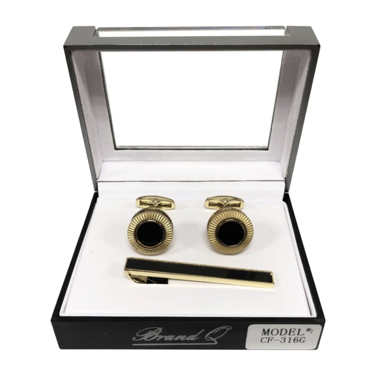 BRAND Q: Cufflinks w/ Tie Bar CF316